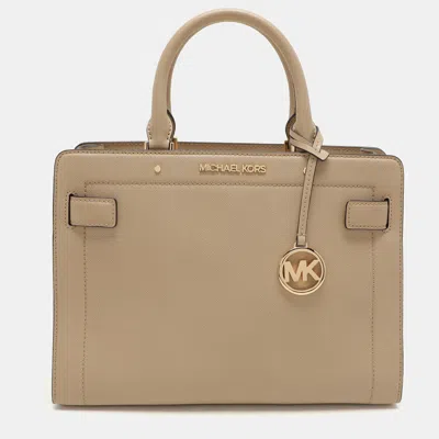 Pre-owned Michael Kors Beige Leather Rayne Tote