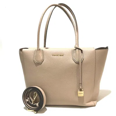Pre-owned Michael Kors Beige Leather Shoulder Bag ()