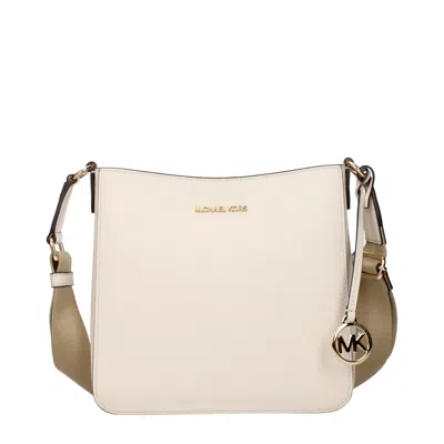 Michael Kors Beige Leather Shoulder Bags In Neutral