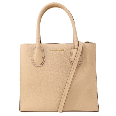 Pre-owned Michael Kors Beige Leather Tote Bag ()