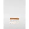 Michael Kors Beige Pvc Cardholder In Brown