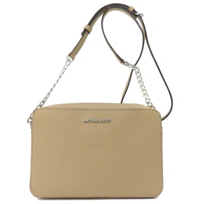 Pre-owned Michael Kors Beige Pvc Shoulder Bag ()