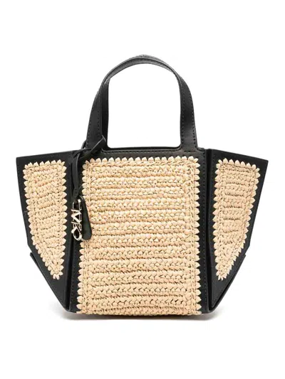 Michael Kors Beige Small  Leather Tote Bag