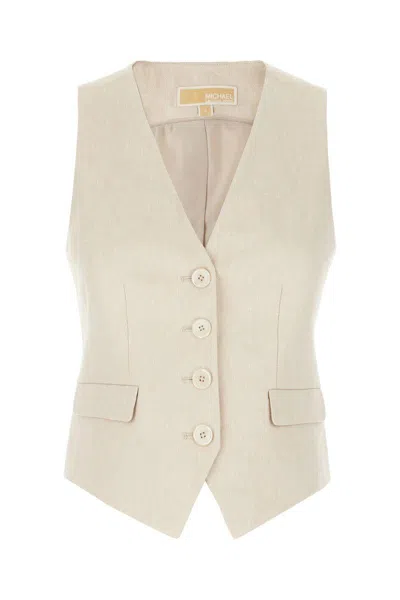 Michael Kors Beige Vest With V Neck