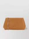 Michael Kors Belle Leather Crossbody With Chain Strap In Brown