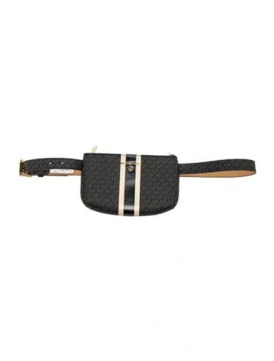 Pre-owned Michael Kors Belt Bag In Black