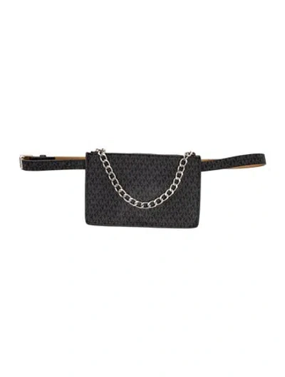 Pre-owned Michael Kors Belt Bag In Black