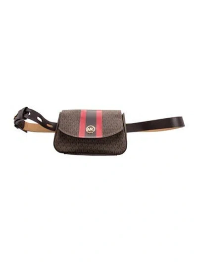 Pre-owned Michael Kors Belt Bag In Brown