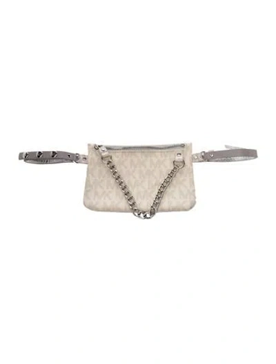 Pre-owned Michael Kors Belt Bag In Neutral