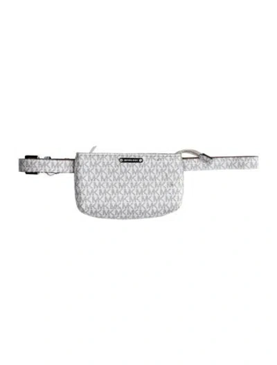 Pre-owned Michael Kors Belt Bag In Silver