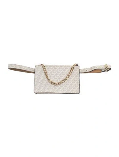 Pre-owned Michael Kors Belt Bag In White