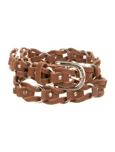 Pre-owned Michael Kors Belt In Brown