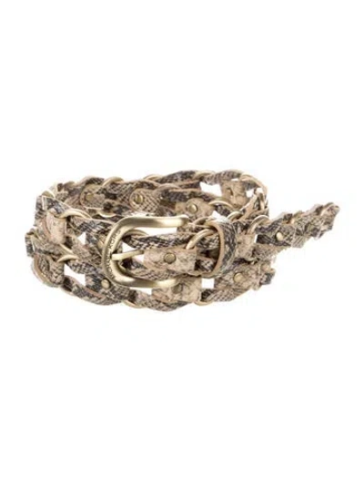 Pre-owned Michael Kors Belt In Neutral