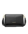Michael Kors Belted Flap Bag In Black