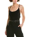 Michael Kors Belted Tank One-piece In Black