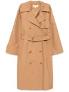 Michael Kors Belted Trench Coat In Neutrals