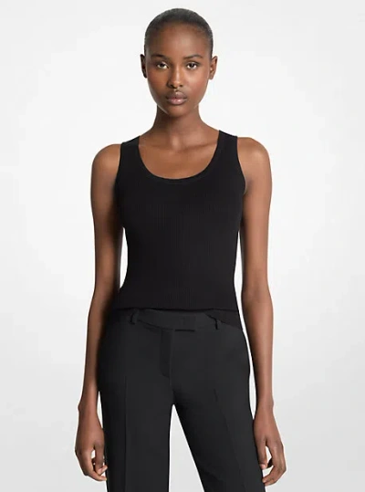 Michael Kors Bette Cashmere Scoopneck Tank Top