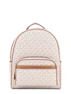 Michael Kors Bex Coated Canvas Backpack With Frontal Logo Patch