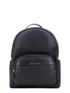 Michael Kors Bex Leather Backpack With Frontal Logo Patch