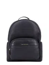 Michael Kors Bex Leather Backpack With Frontal Logo Patch