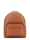 Michael Kors Bex Leather Backpack With Frontal Logo Patch