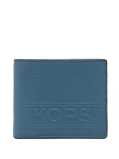 Michael Kors Bi-fold Wallet In Blue