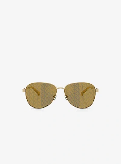 Michael Kors Biarritz Sunglasses In Yellow