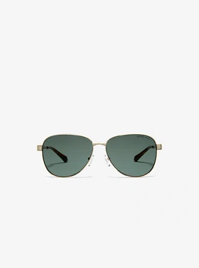Michael Kors Biarritz Sunglasses In Gold