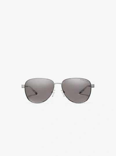 Michael Kors Biarritz Sunglasses In Silver