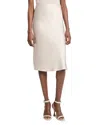 Michael Kors Bias Cut Skirt In White