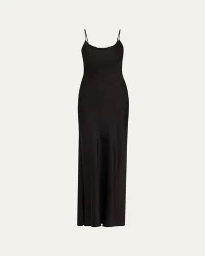 Michael Kors Bias Slip Gown In Black