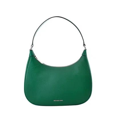 Michael Kors Bicolor Leather Handbag In Green
