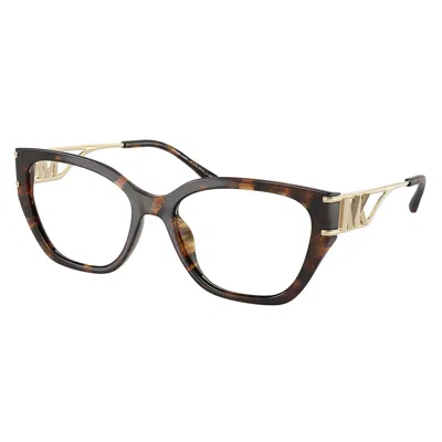 Michael Kors Bierzo Mk 4140u 3006 54mm Womens Square Eyeglasses 54mm In Brown