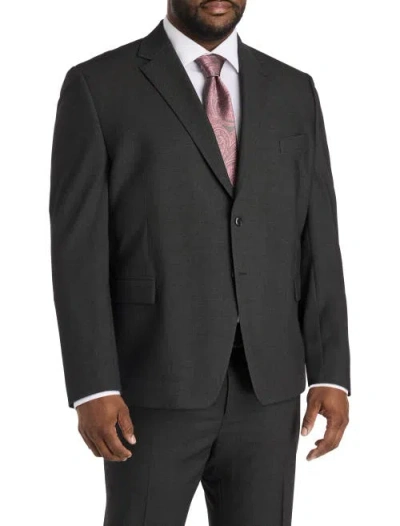 Michael Kors Big & Tall Birdseye Suit Jacket In Black