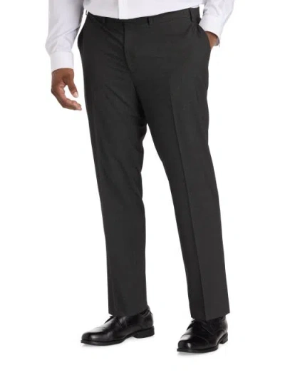 Michael Kors Big & Tall Birdseye Suit Pants In Black