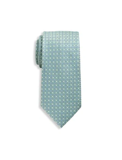Michael Kors Big & Tall Brost Geometric Tie In Green
