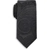 Michael Kors Big & Tall Galena Paisley Tie In Black