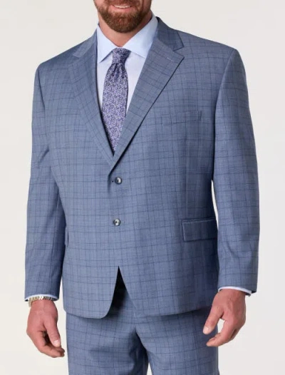 Michael Kors Big & Tall Glen Plaid Suit Jacket In Blue