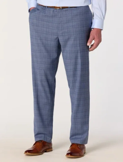Michael Kors Big & Tall Glen Plaid Suit Pants In Blue