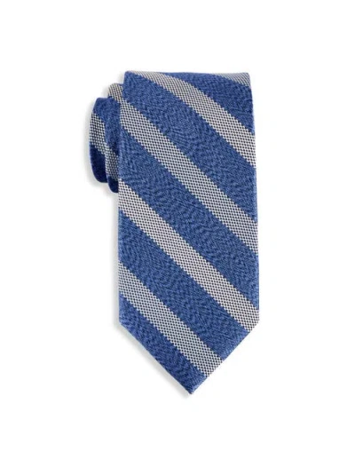 Michael Kors Big & Tall Jalan Striped Tie In Blue