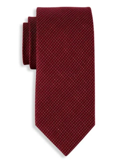 Michael Kors Big & Tall Micro Dot Tie In Burgundy