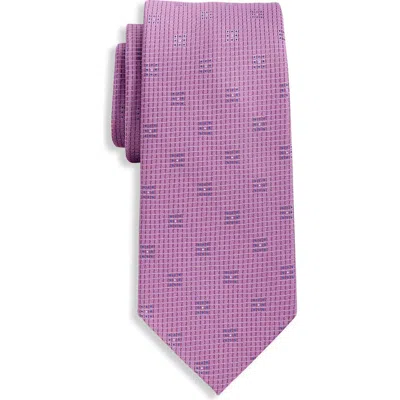 Michael Kors Big & Tall Palais Neat Tie In Orange