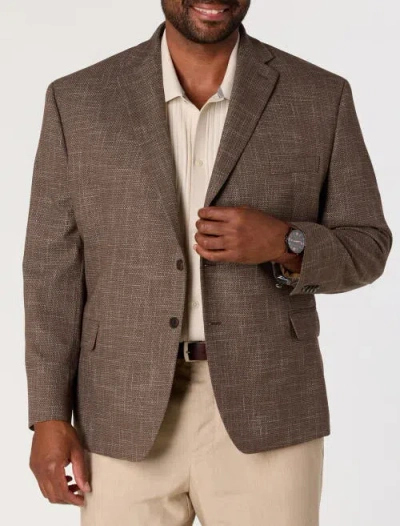Michael Kors Big & Tall Textured Sport Coat V2 In Brown