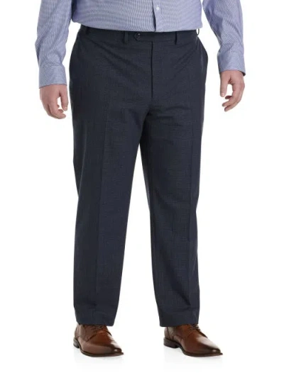 Michael Kors Big & Tall Textured Suit Pants In Blue
