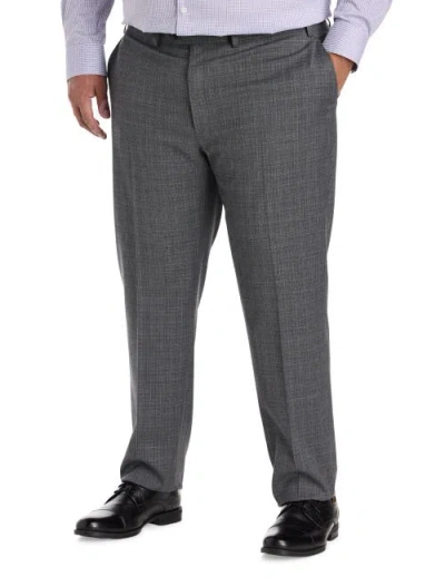 Michael Kors Big & Tall Transitional Check Suit Pants In Gray