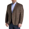 Michael Kors Big & Tall Windowpane Sport Coat In Tan