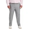 Michael Kors Big & Tall Windowpane Suit Pants In Grey