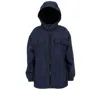 Michael Kors Big Boys Fleece Lined Zipper Rain Jacket In Blue