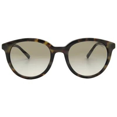 Michael Kors Big Bend Olive Gradient Oval Ladies Sunglasses Mk2227 39433m 53 In Brown