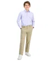 Michael Kors Big Boys Classic-fit Stretch Dress Pants In Beige